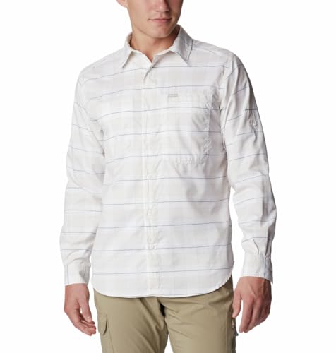 Image of Columbia Men Omni-Shade Silver Ridge Utility Lite Plaid Hiking and Trekking Long Sleeve Shirt