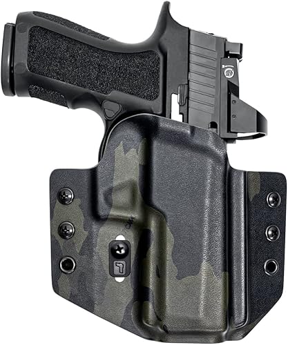 Miniatura 7 de Tulster Funda de contorno OWB en mano derecha se adapta a Sig Sauer P320 CompactCarryX-Series 940  Compatible con óptica fuera de la cintura Funda