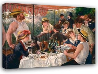 Renoir, Pierre-Auguste 24x18 Gallery Wrapped Stretched Canvas Art Titled: Luncheon of the Boating Party