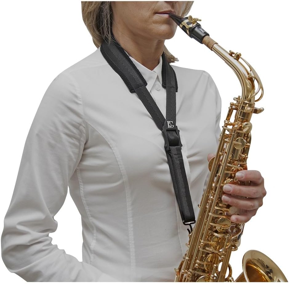 BG S10M Alto/Tenor Saxophone Comfort Strap with Metal Hook