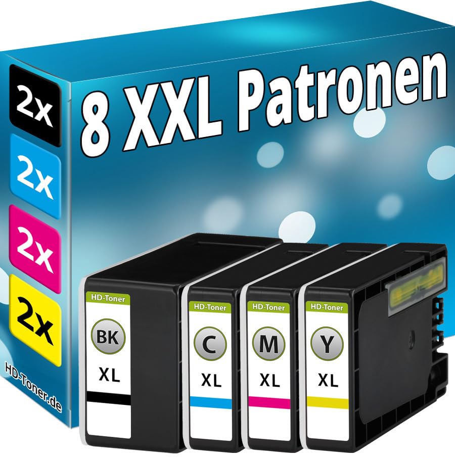 Cartouches compatibles Canon Maxify MB2050 MB2150 haute capacité couleur intense