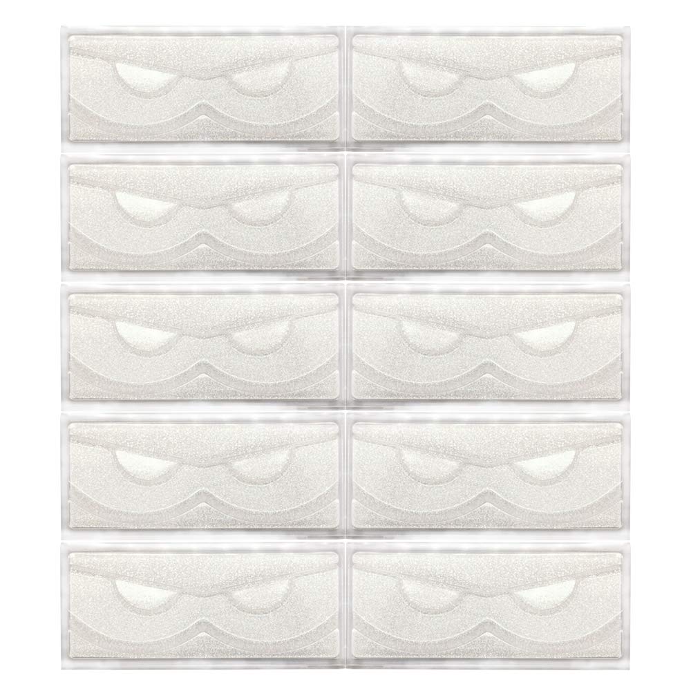 KellyRoom Empty Eyelsh Case Set of 10 Glitter Paper Plastic Lashes Cases Holder Storage Packaging Box Wholesale with Clear Tray