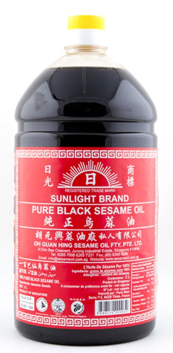 Huile de Sésame Noir Sunlight 3L/Bouteille (2)