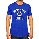 Team Fan Apparel NFL Adult Gameday T-Shirt - Cotton Blend - Tagless - Semi-Fitted - Unleash Your Team Spirit During Game Day (Indianapolis Colts - Royal, Large)