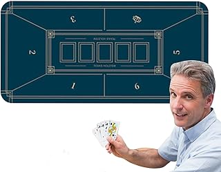 Faltbare Poker-Tischplatte, Pokergummi-Matte, Blackjack-Tischmatte, tragbar, tragbar, wasserdicht, rutschfest, wasserdicht