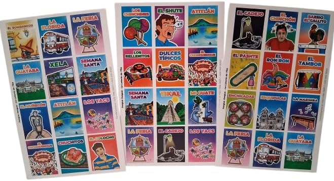 Loteria Chapina. Juego Tradicional Guatemalteco.