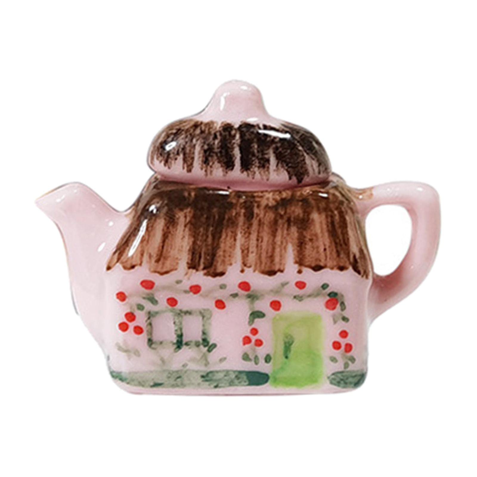 Meadawgs® 1/12 White Porcelain Ceramic Tea Pot Set Miniature Teapot Dollhouse Toy|Dolls & Bears | Dollhouse Miniatures |Furniture & Room Items|1 Piece Porcelain Tea Pot