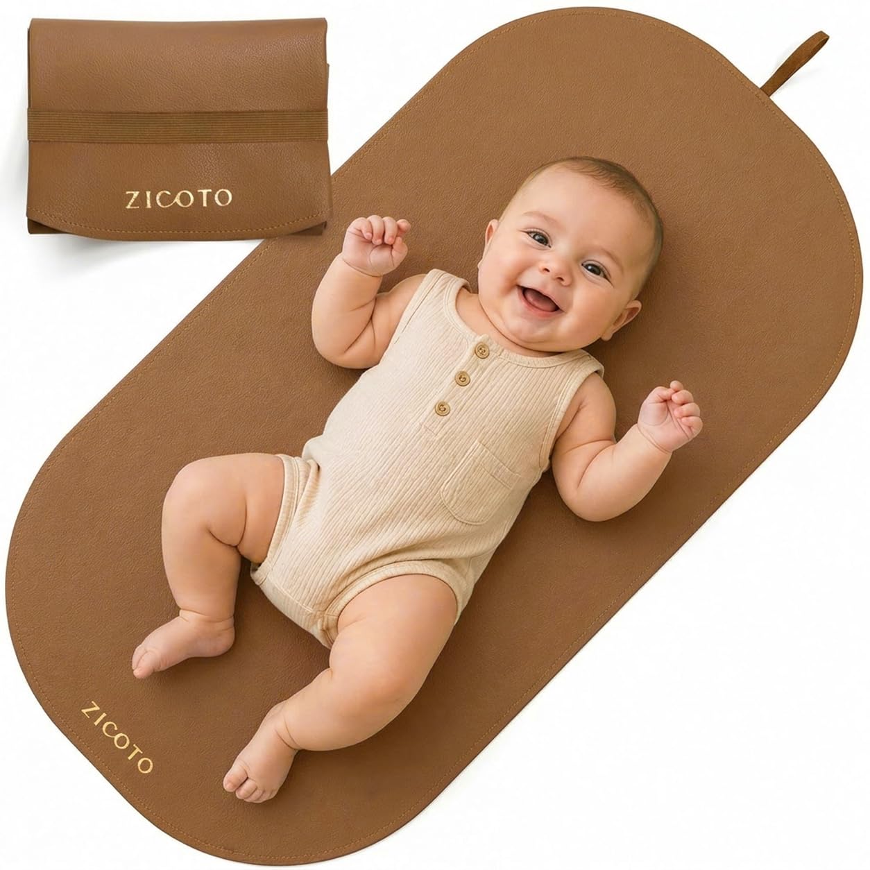 Amazon.com : Beautiful Baby Diaper Changing Mat Made of Vegan