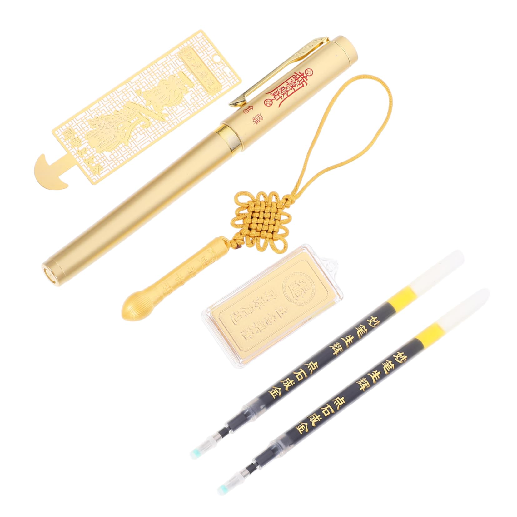 VILLCASE 4 Pièces Stylo D'Écriture De Bureau Stylos À Pointe Fine s À Plume À Encre Gel De Bureau D'Affaires Portable Avec Couvercle De Papeterie