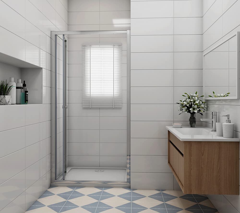 90cm Duschtür Nischentür Duschabtrennung 5mm Glas Dusche H185cm