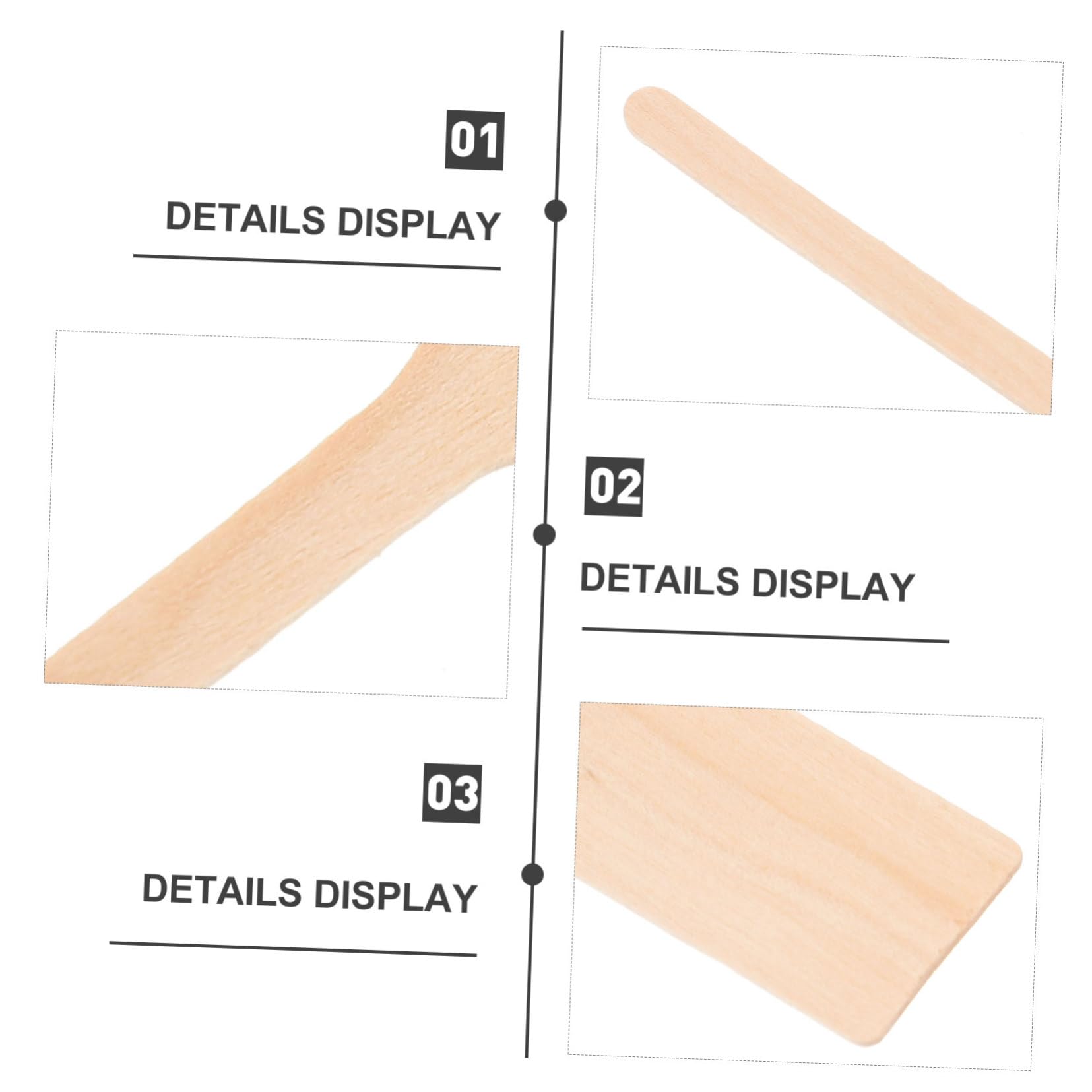 STOBAZA Set of 10 Wooden Stir Rods Cocktail Stirrer Sticks Square Head for Daily Use Parties Events