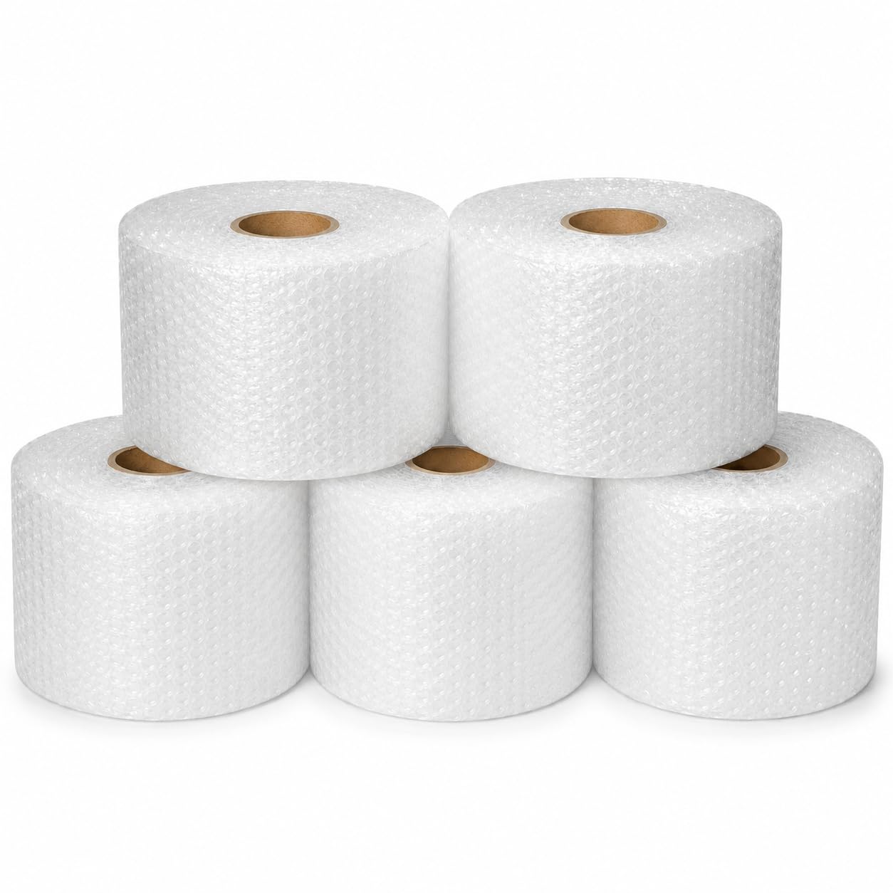 All4All Pluriball per Imballaggio – 5 Rotoli da 20 cm x 100 m, Totale 100 m², Protezione Antiurto per Spedizioni, Traslochi e Oggetti Fragili