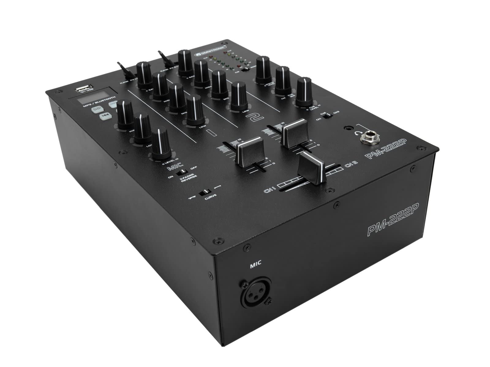 Omnitronic PM-222P 2-Channel Mixer with Media Player