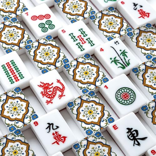 American Mahjong Set con 166 piezas acrílicas miniatura 4
