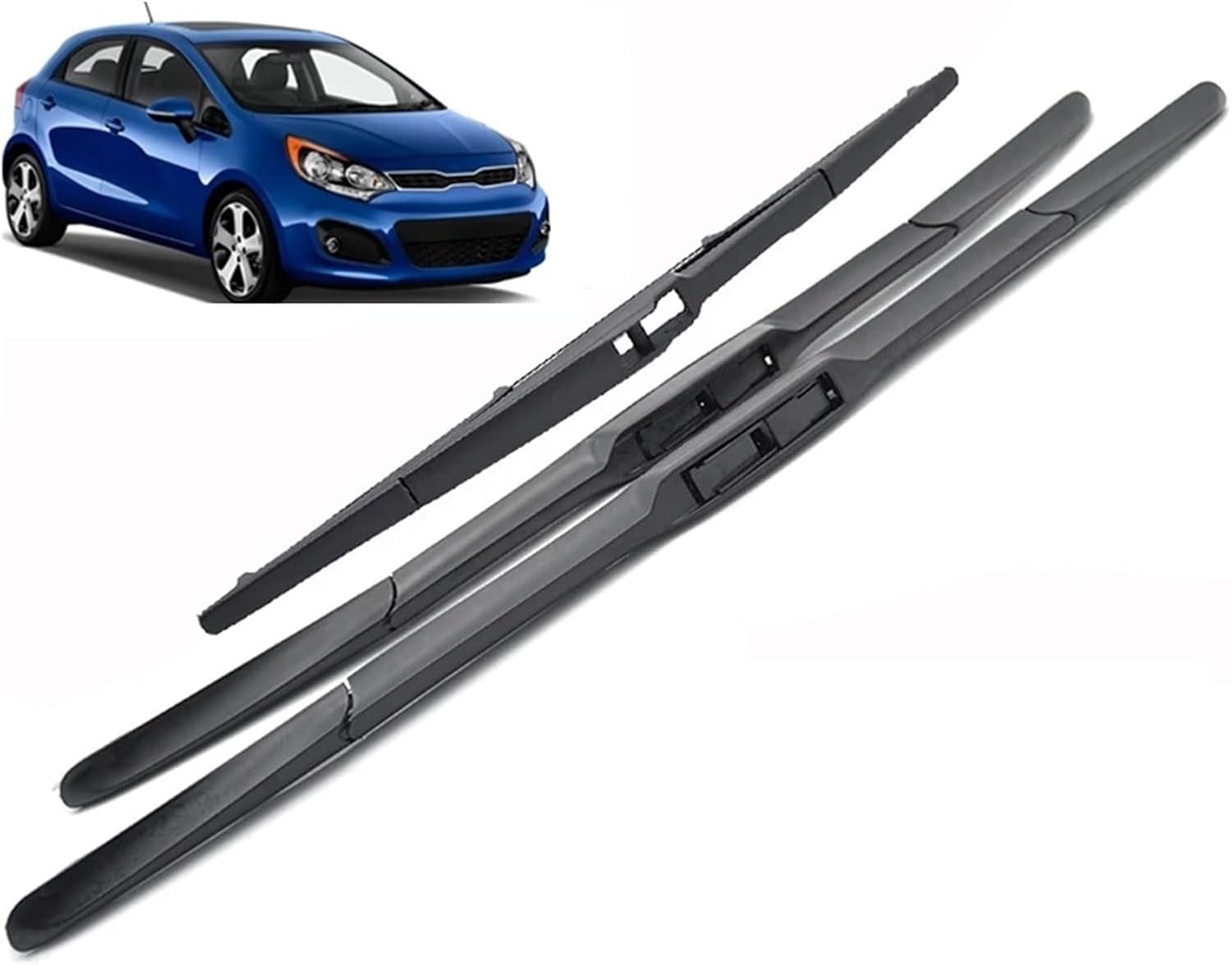 ZhangXD Front Windscreen Wipers For Kia Rio 3 UB Hatchback 2011-2017, Windshield Window Brush Front Wiper Blades All-Weather Replacement Set Easy Installation