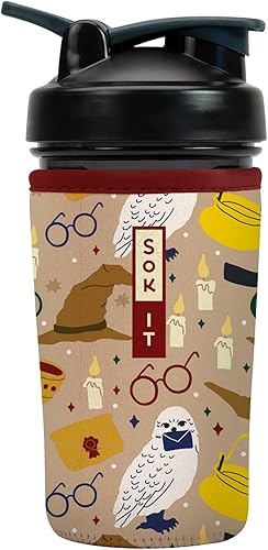 Miniatura 43 de Funda aislante de neopreno para botella mezcladora de proteínas Sok It BotlSok (Jardín inglés de picnic, se ajusta a botella mezcladora de 28 oz)