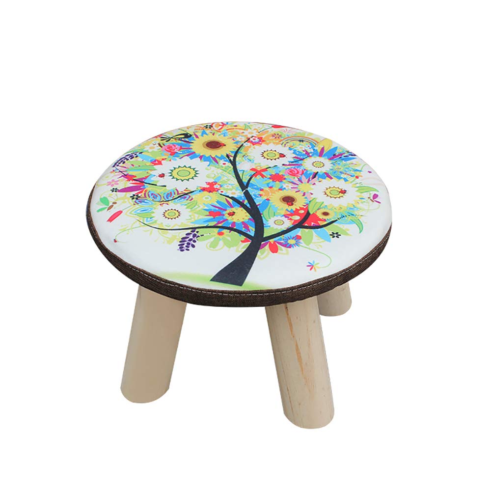 TECKZOON Sgabello per WC in Legno, Poggiapiedi Adulti per WC Pieghevole Sgabellino Squatty da