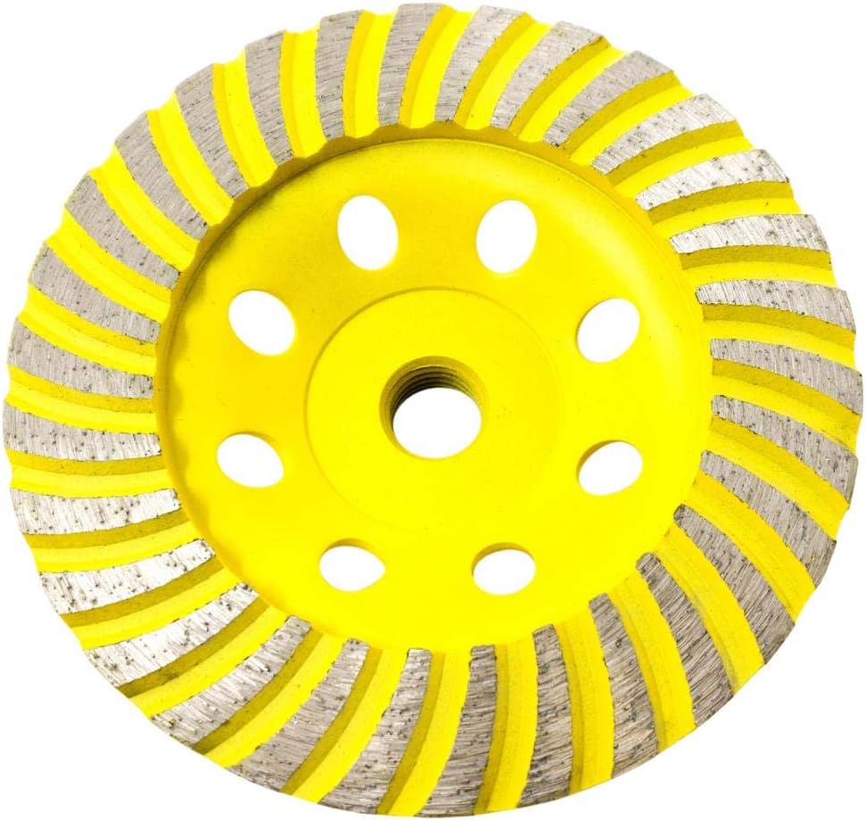 Stadea CWD102H 4.5" Diamond Cup Wheel - Turbo - Series Standard C - 5/8"11 T - Yellow