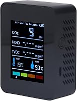 Ejoyous CO2 mérő légtisztaság monitor TVOC HCHO hőmérséklet páratartalom detektor 4
