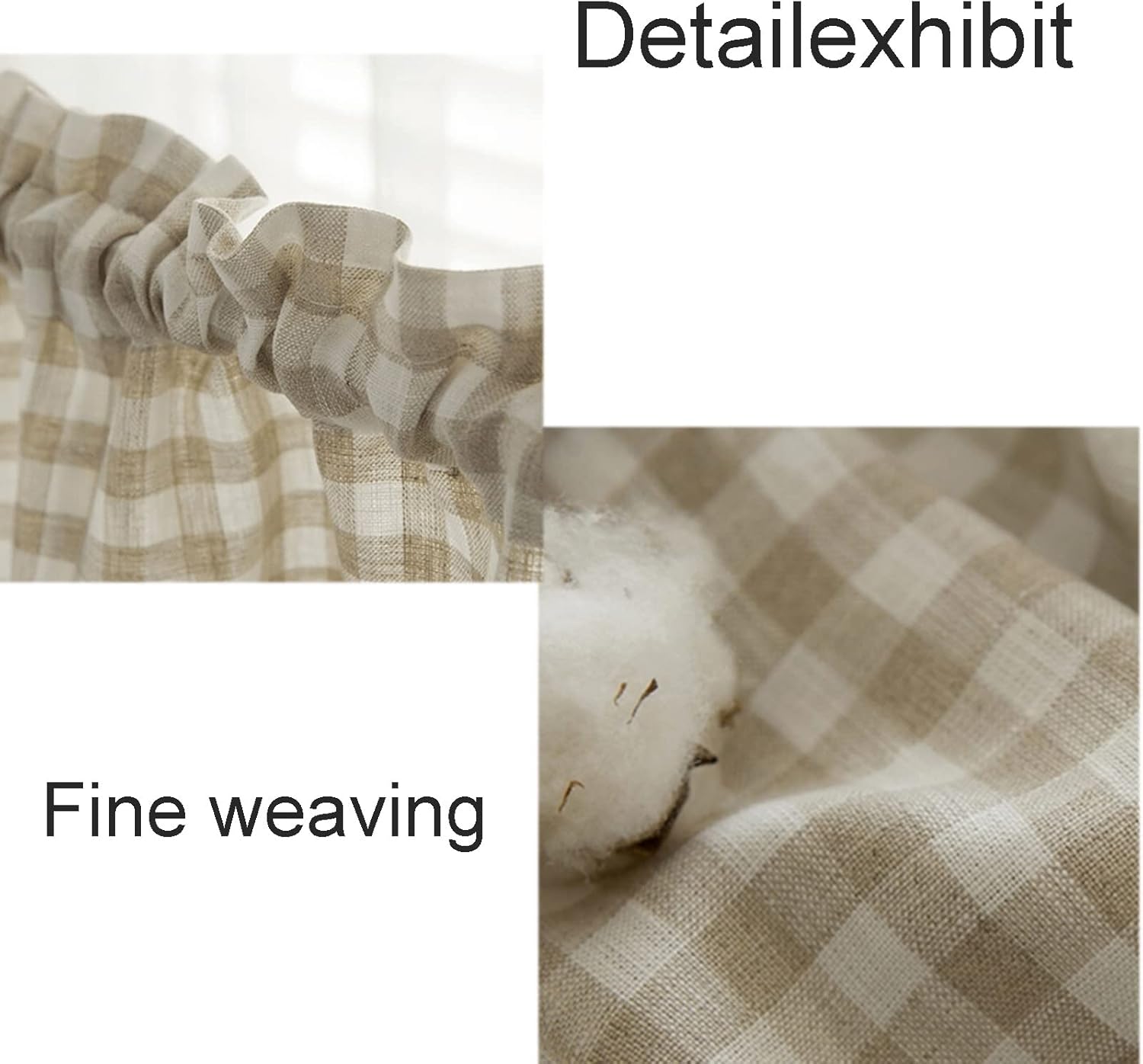 Kitchen Curtain Blue Checkered Cafe Window Curtains, British Plaid Kitchen Curtain Valance Window Decor for Balcony, Kitchen, Bedroom, Living Room ( Color : Blue , Size : 150*120cm(59*47.2in) )