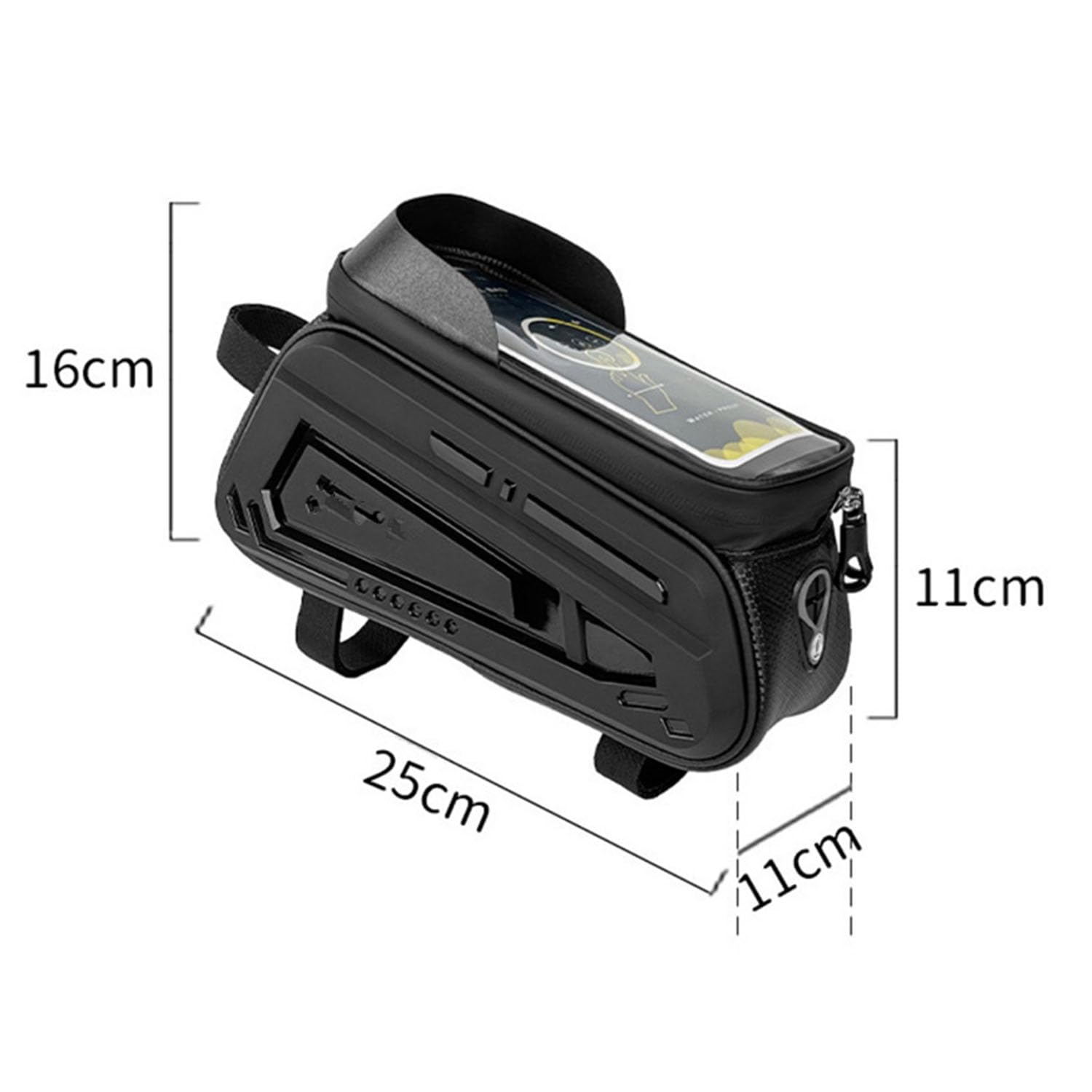 Sacoche Cadre Vélo Étanche for Specialized Rockhopper 2013–2026 avec Écran Tactile TPU Sac Avant Rigide Téléphone Portable Sacoche Tube Supérieur