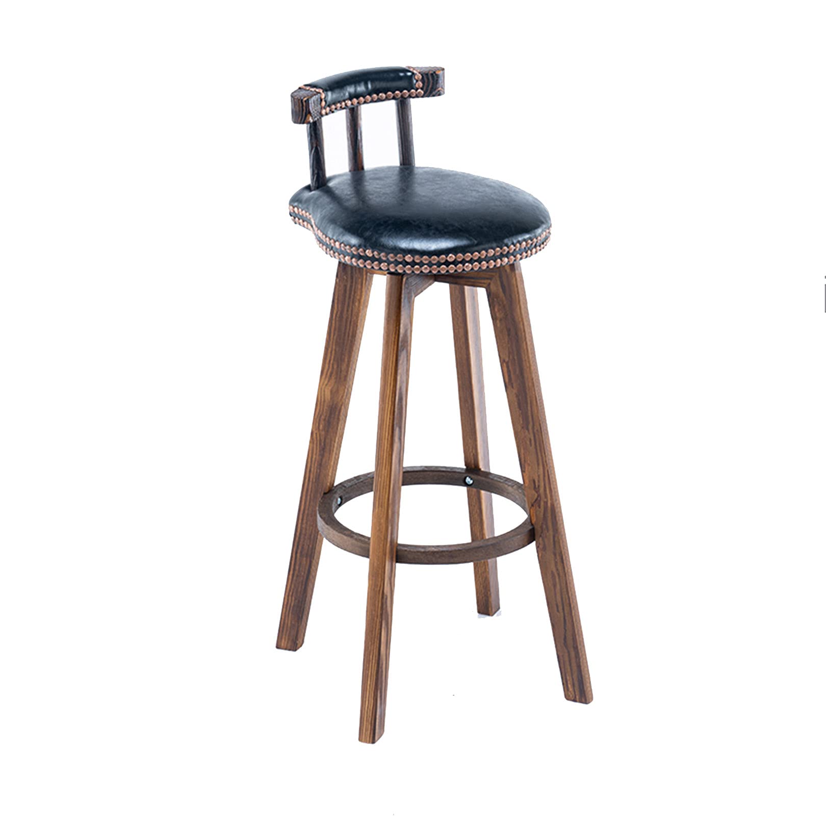 Chaises élégantes en bois et cuir ciré au style nordique