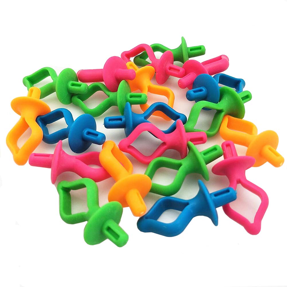 Fbshicung 100 Pieces Bobbin Holder, Thread Spool Holder Stack Bobbins on Top of Thread Spools for Type A& L and M Bobbins for Embroidery, Quilting & Sewing