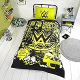Mercancía oficial de la WWE. Este juego de edredón reversible de WWE es el verdadero trato en la mercancía WWE, ideal para niños o niños locos. Ideal para aquellos que son difíciles de comprar un regalo para que se utilice a largo plazo y no solo se juega durante unos días.