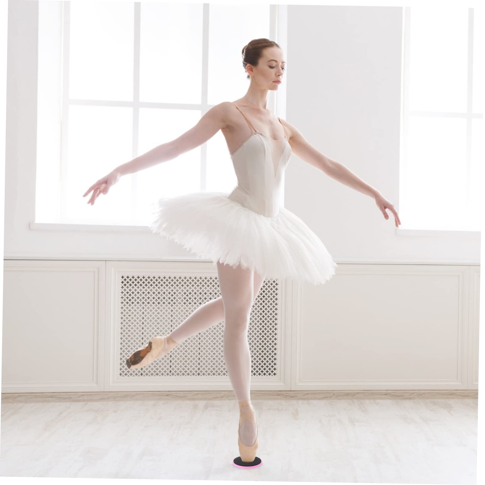 Toyvian Ballett Drehboard für Pirouetten Tragbares Turnbrett für Eiskunstlauf und Tanztraining rutschfest für Balanceübungen und Balletttänzer