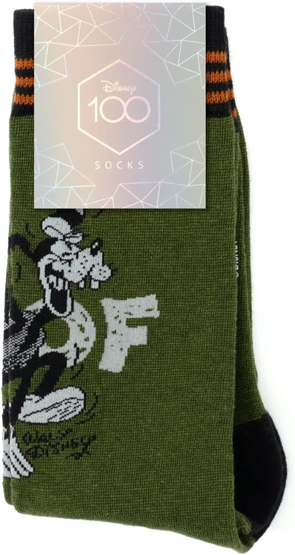 Officially licensed by Disney D100 Goofy Vintage Green Socks