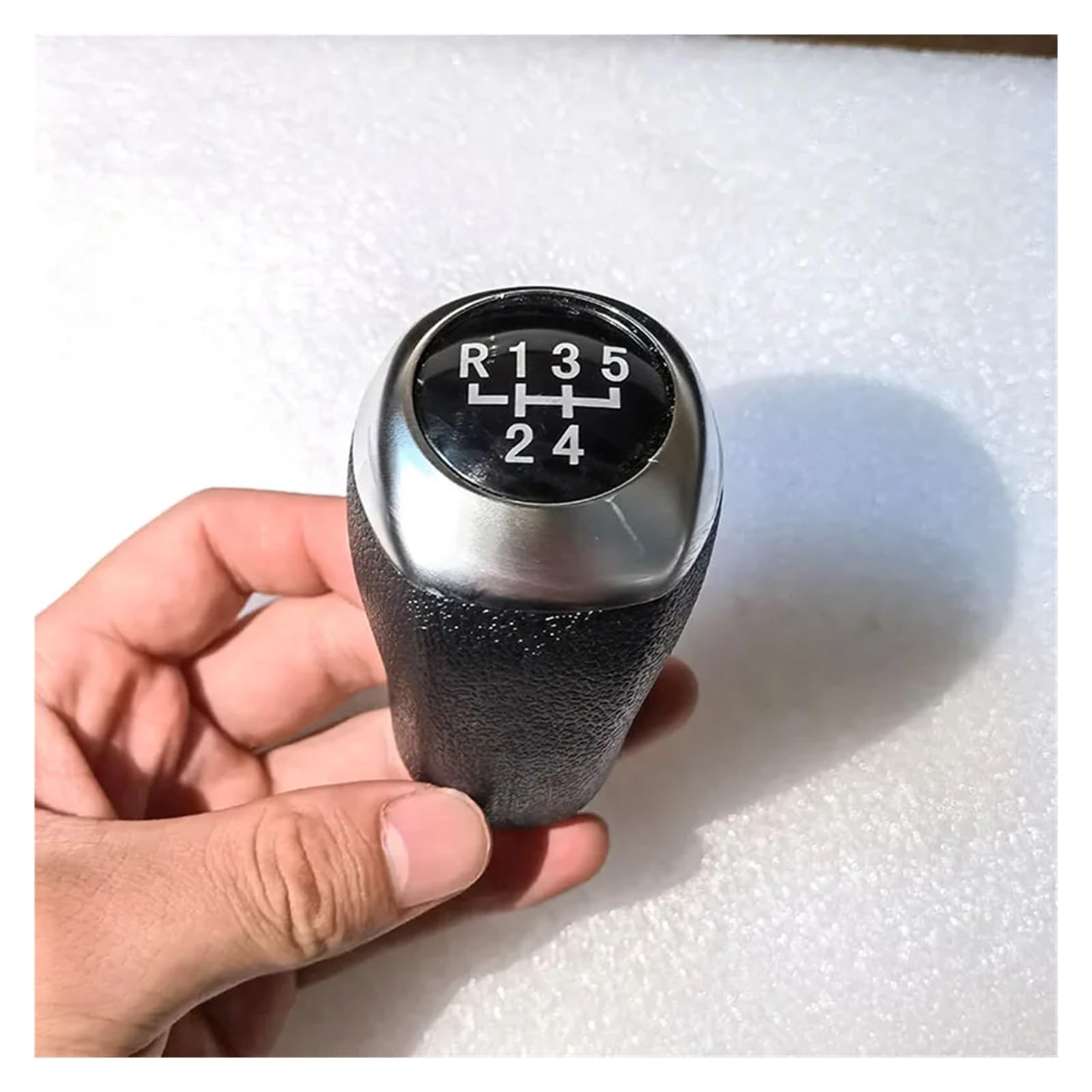 WYLWSHA Shift Gear Knob Cover for Hyundai for Accent for Verna for Solaris for HB20 for Elantra GT for I30 for I25 5 6 Speed Manual Gear Shift Knob(Matte 5 Speed)