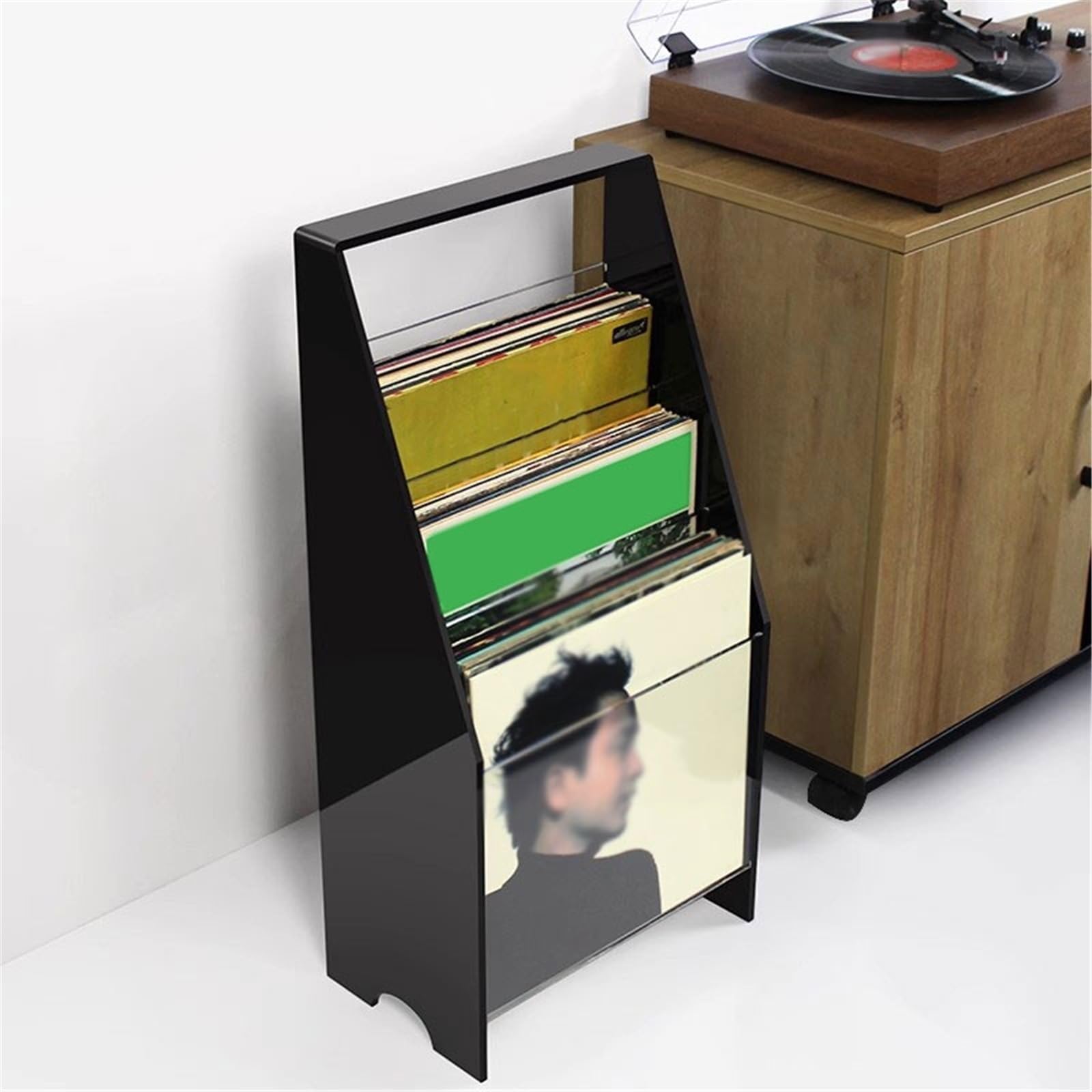 Ufficio Riviste for CD porta dischi in vinile acrilico a gradini Scaffale porta dischi