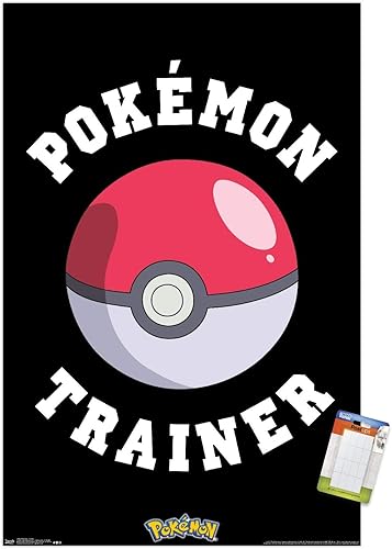 Miniatura 1 de Trends International Pokémon - Póster de pared de entrenador, 22.375 x 34 pulgadas, paquete de póster y montaje
