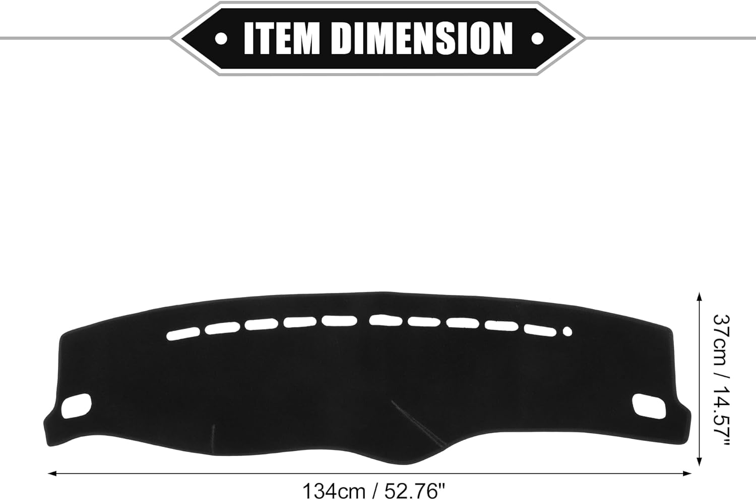 Car Dashboard Cover Compatible for Hyundai Elantra 2001-2006, Protective Polyester Black Center Console Interior Trim Dash Cover Mat
