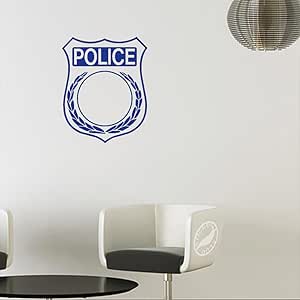 Amazon.com: Police Badge Decal Sticker (Matte Blue, 5 inch) : Tools ...