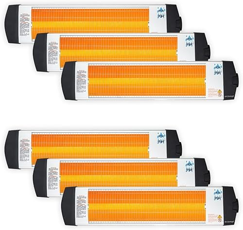 Econat 1500W Electric Patio Heater (6-Pack)