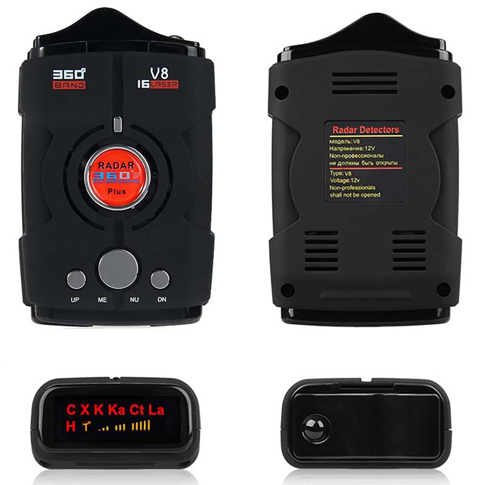 Amazon.co.jp: 車用レーダー探知機、360度レーダー探知機音声アラート