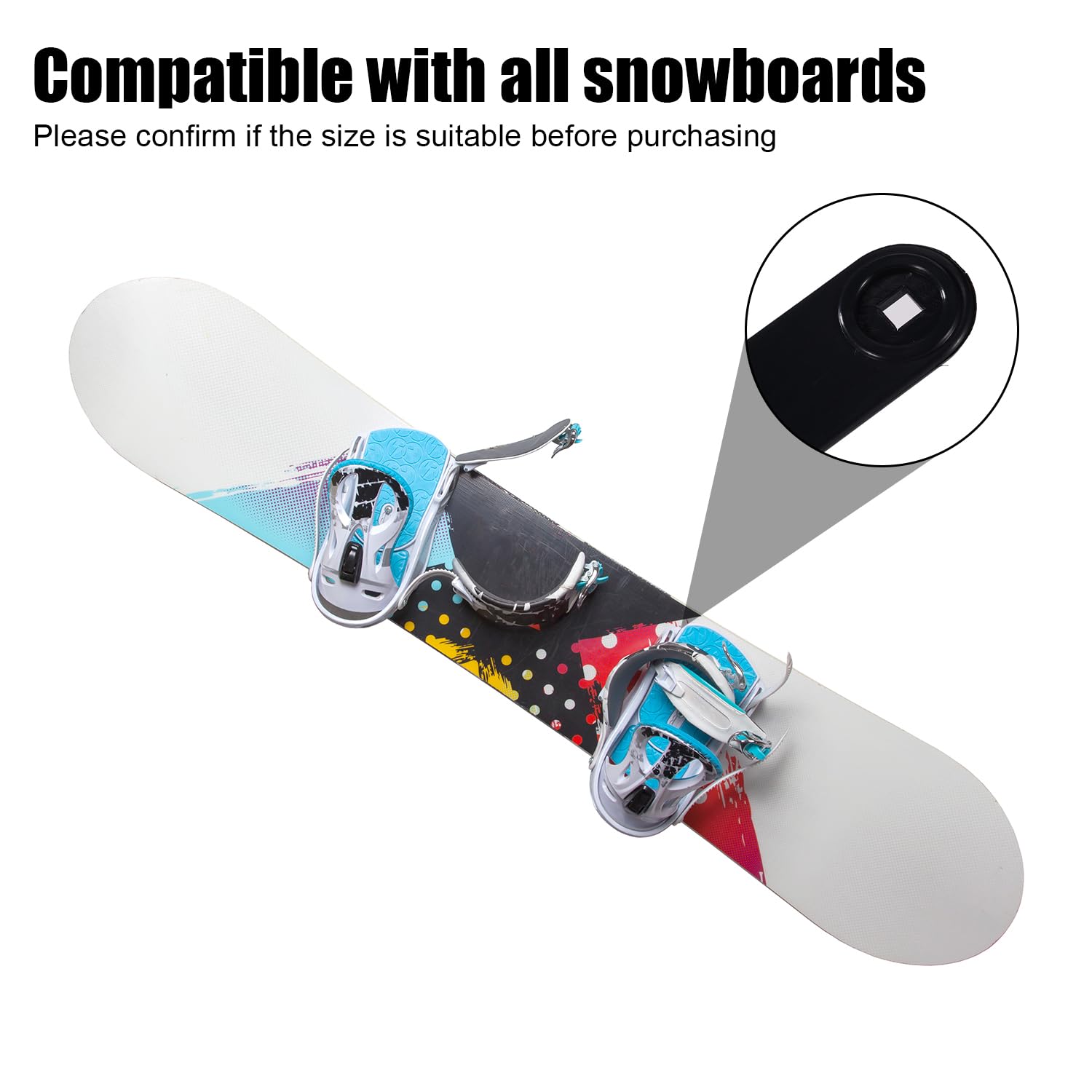 BOXOB 4uds Correas de Snowboard, 17,5x2,1cm Alta Elasticidad Repuesto