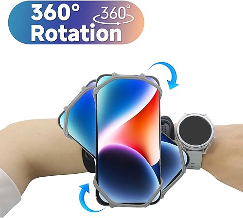 Miniatura 3 de Soporte de teléfono para correr, rotación de 360 y brazalete deportivo desmontable con soporte para llave para iPhone 1615141312ProPro