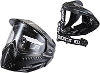 Vista 1 de Lancer Tactical Máscara de Airsoft y Paintball de Rostro Completo de Alta Resistencia con Visor de Polietileno