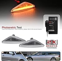 Vista 3 de 2 piezas de luces de señalización laterales intermitentes LED color ámbar para BMW Serie 3 E46 Coupé Convertible LCI 323Ci 325Ci 328Ci 330Ci