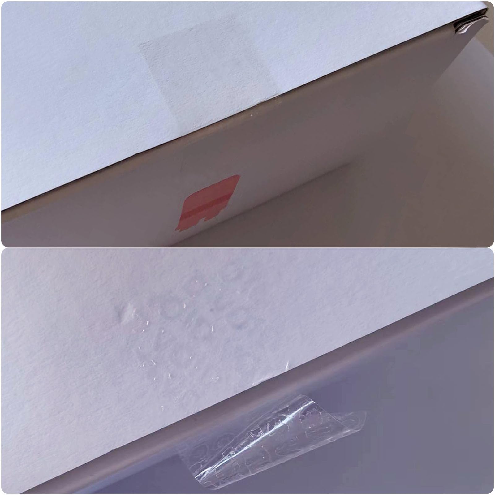 Transparente leere manipulationssichere Etiketten, kristallklare Versiegelung, Paketdichtung, selbstklebend, Sicherheitsgarantie, manipulationssichere Aufkleber (100 Stück rechteckig)