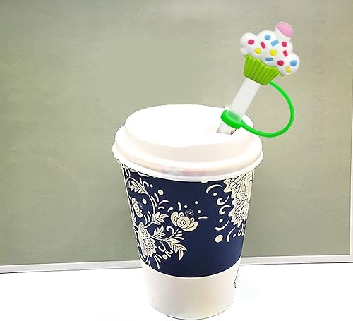 Miniatura 6 de 6 fundas de silicona para pajilla, tapas de pajilla, tapones reutilizables para pajilla, tapones de paja de silicona, fundas para popote de