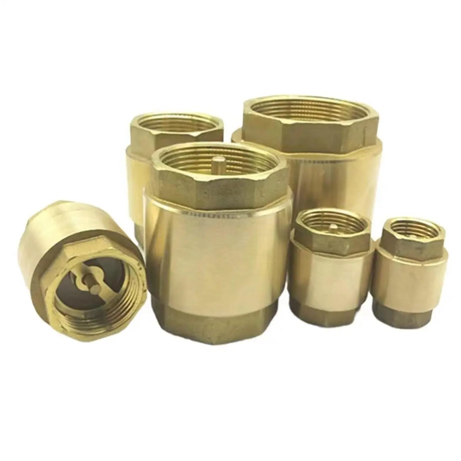 Valvola di non ritorno a 1 via a molla in ottone da 1/2" 3/4" 1-1/4" 1-1/2" 2" valvola di ritegno a 1 via