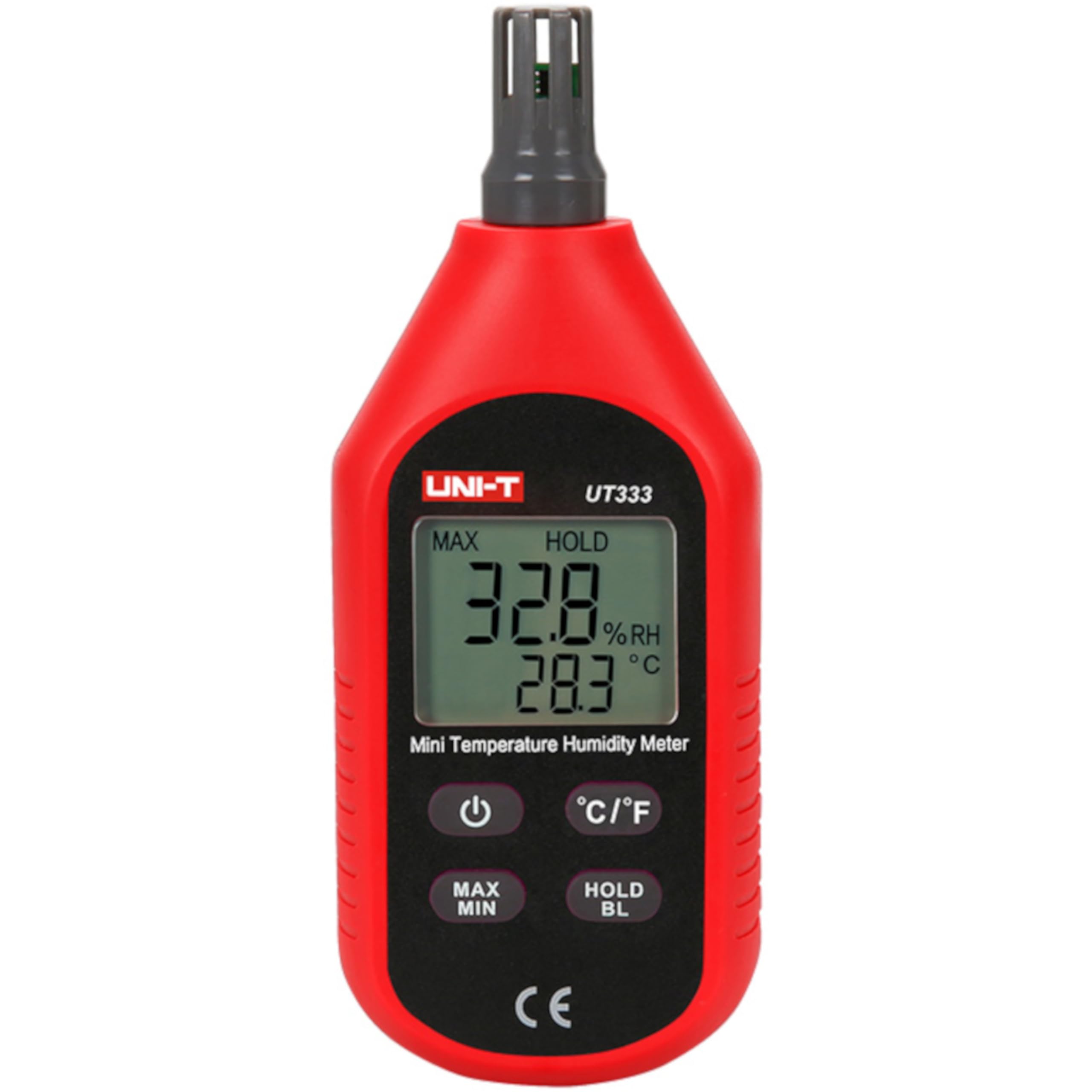 3S SuperSamaStore UT333 Mini Thermomètre Hygromètre Numérique, Mesureur Professionnel d'Humidité et de Température avec Écran LCD, Alimenté par Piles AAA, à Poser ou à Fixer au Mur