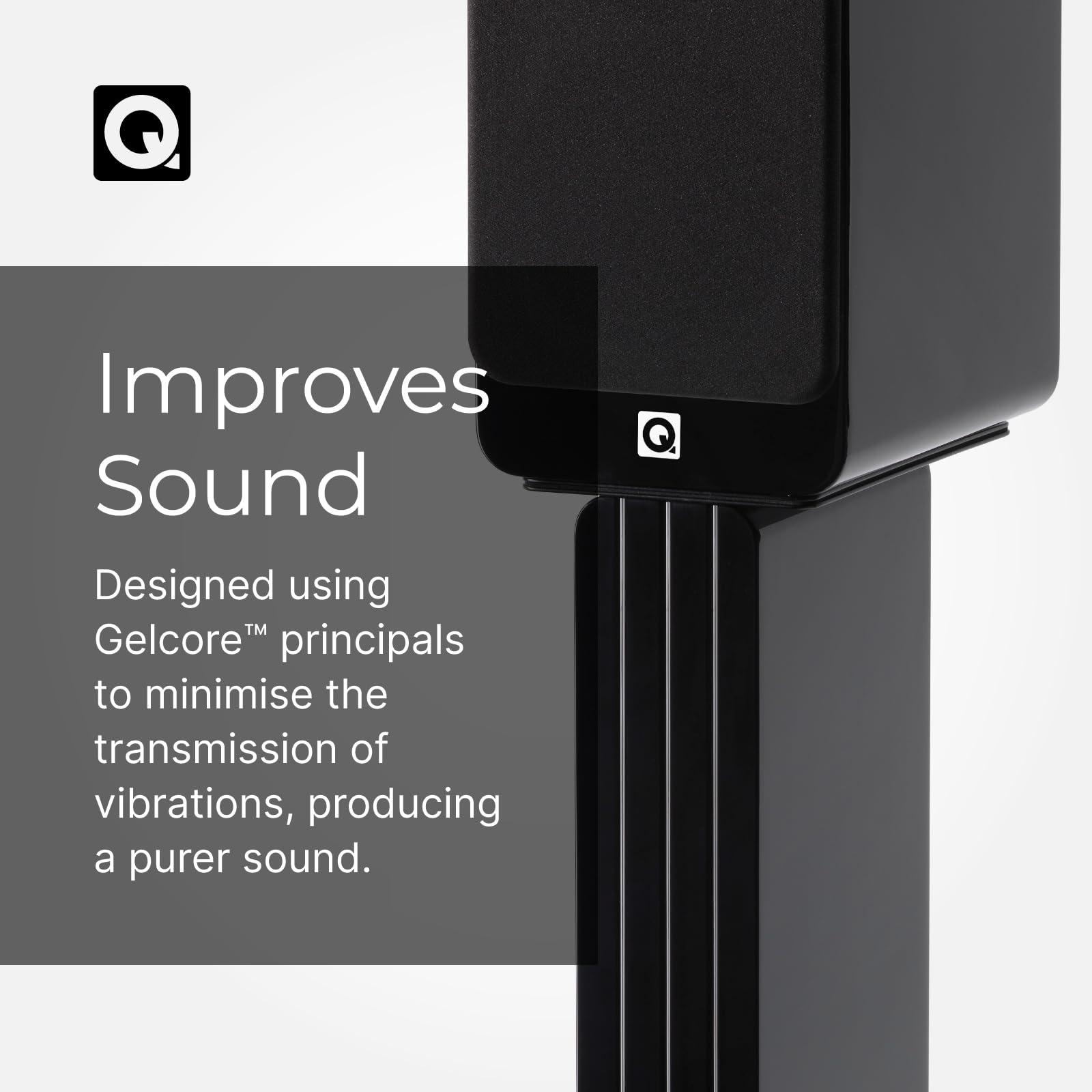 Q Acoustics Concept 20 Speaker Stands (Pair) (Gloss Black): Amazon