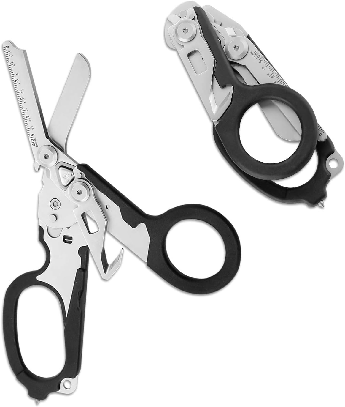 JIESDZ Multi Folding Pliers Shears, Outdoor Raptor Emergency Shears 6 Functions Scissors
