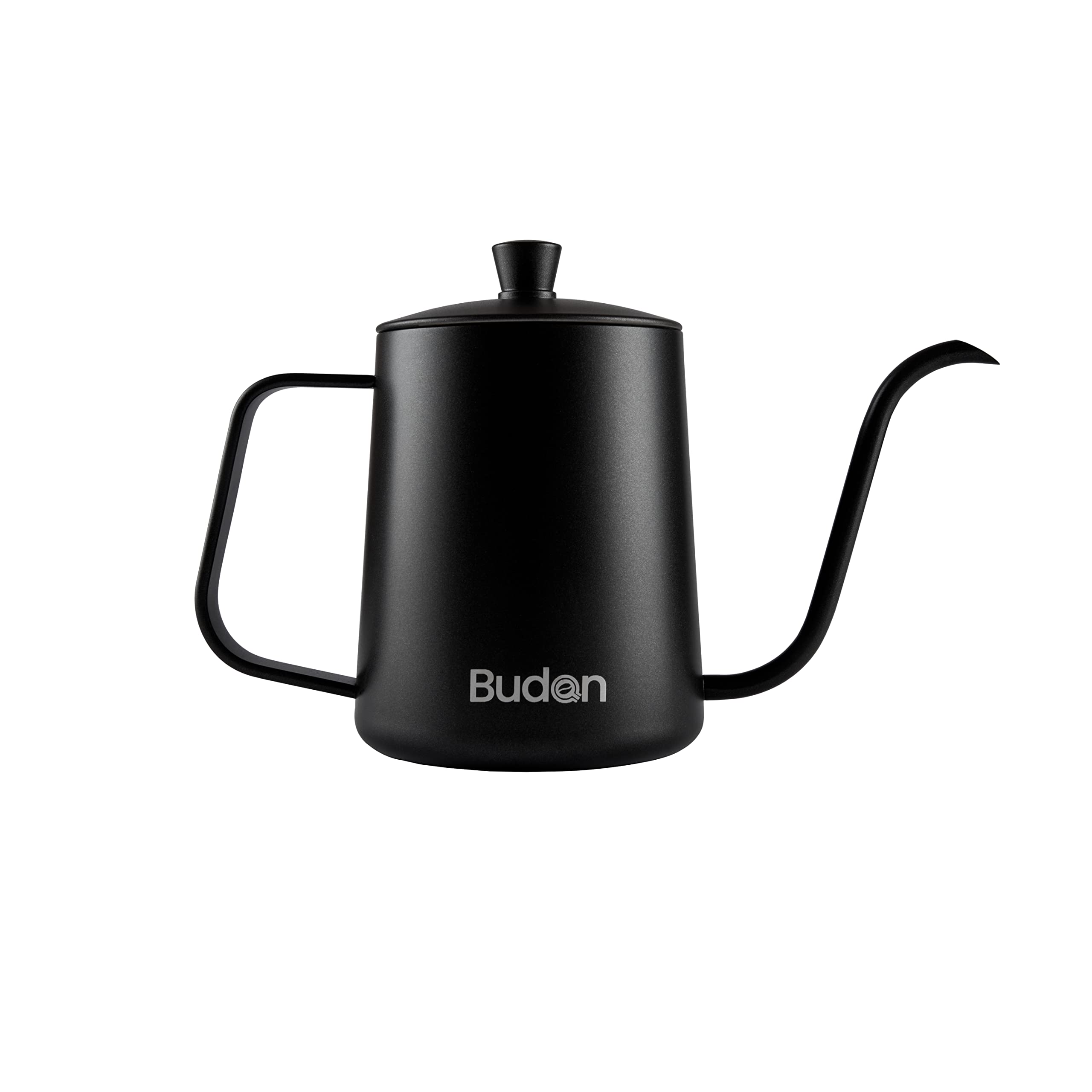 Budan Stove Top Kettle with Goose Neck, Stainless Steel Body, Long Narrow Stainless Steel Pour Over Coffee Kettle, Coffee Maker Black