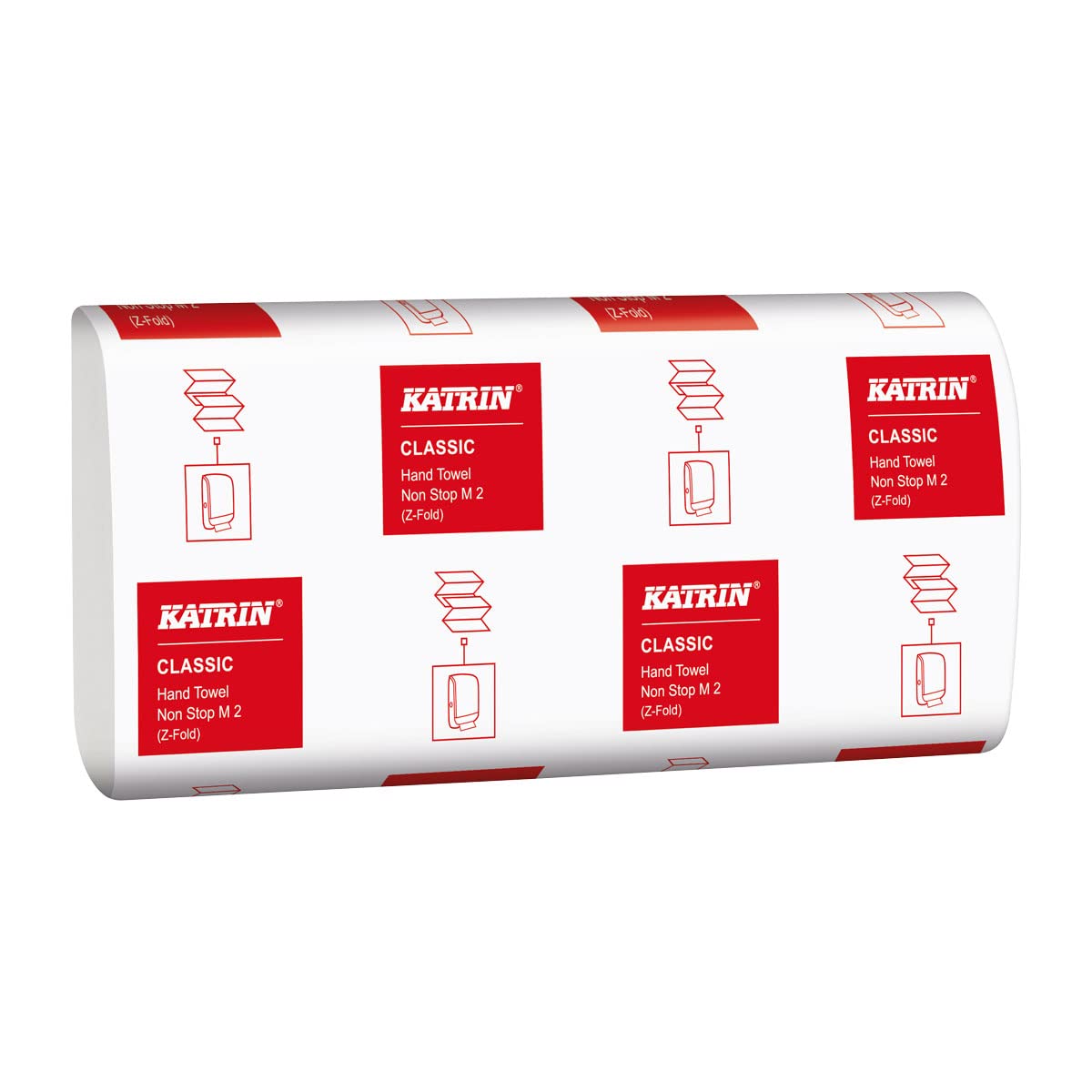 38893 Katrin Plus Z-Falz Falthandtücher Non Stop M EasyFlush 150 Blatt 2-lagig
