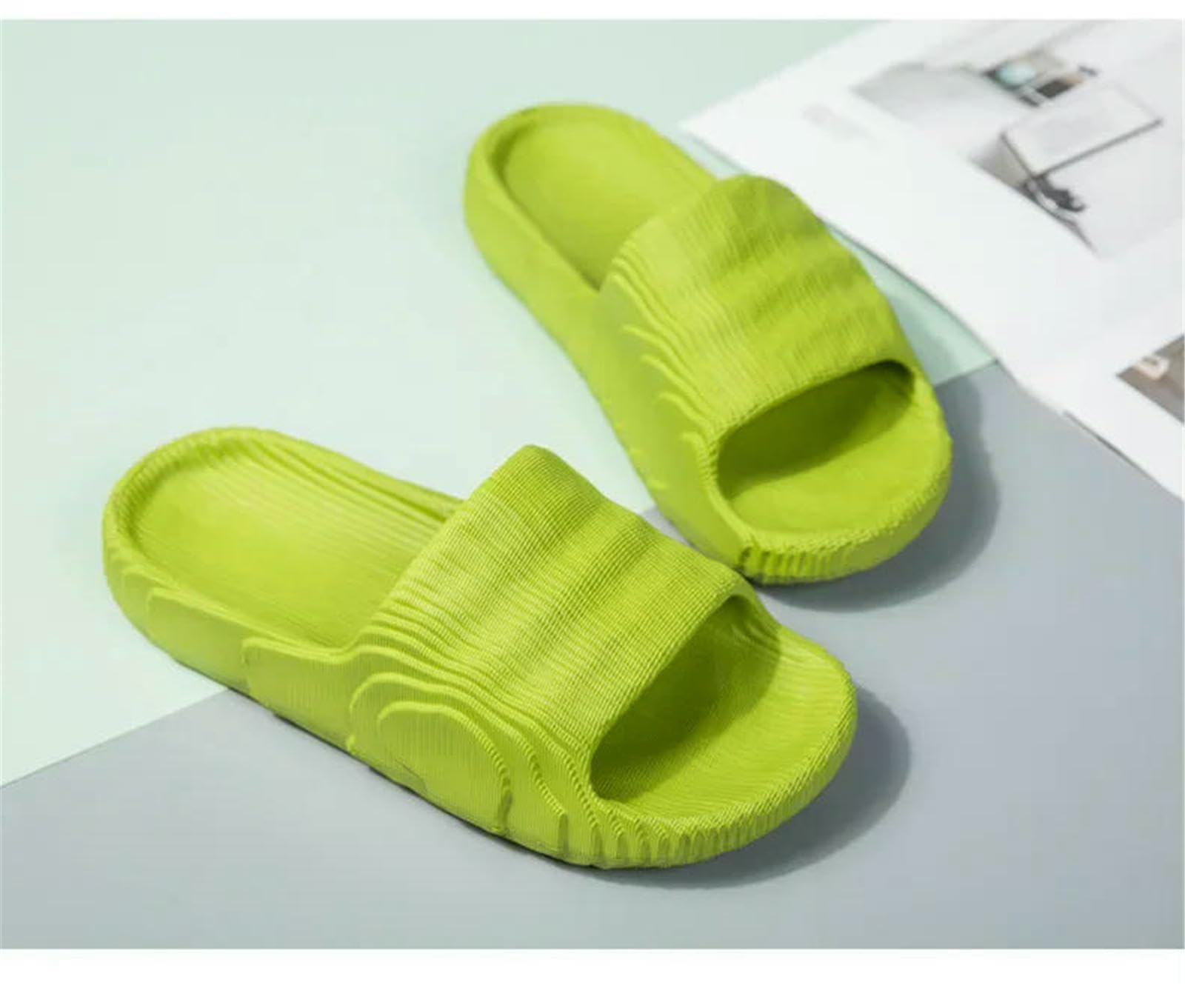 Ciabatte Uomo Estate Uomini Donne Sandali All'aperto Spiaggia alla Moda Slip-on Eva Pantofole Coppia Stile-khakis-35